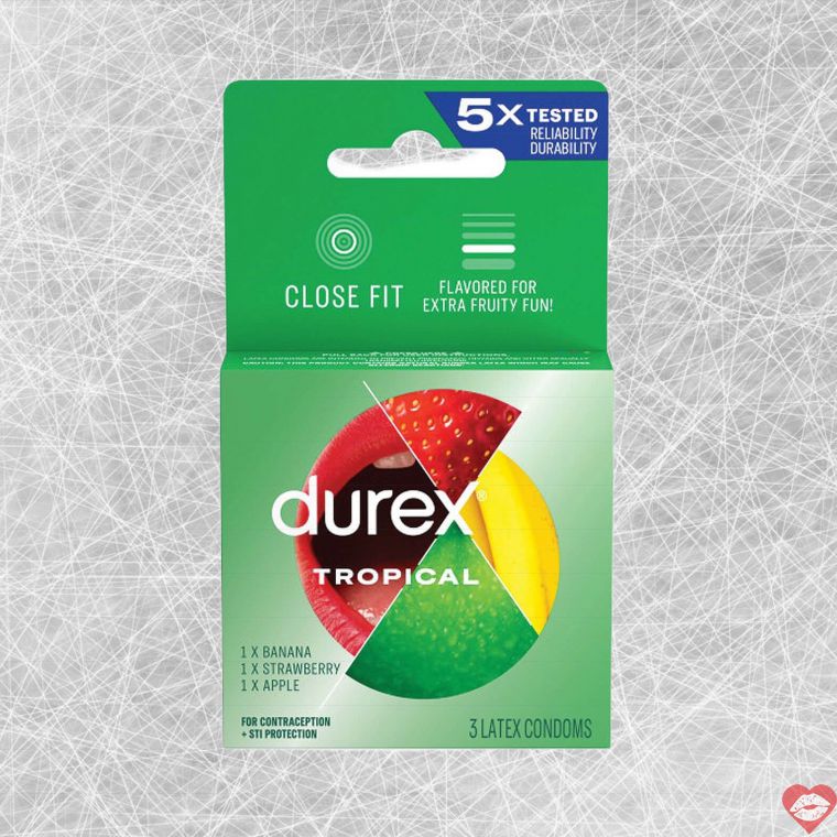 Bao Cao Su Durex Tropical Hương Nhiệt Đới Đam Mê 