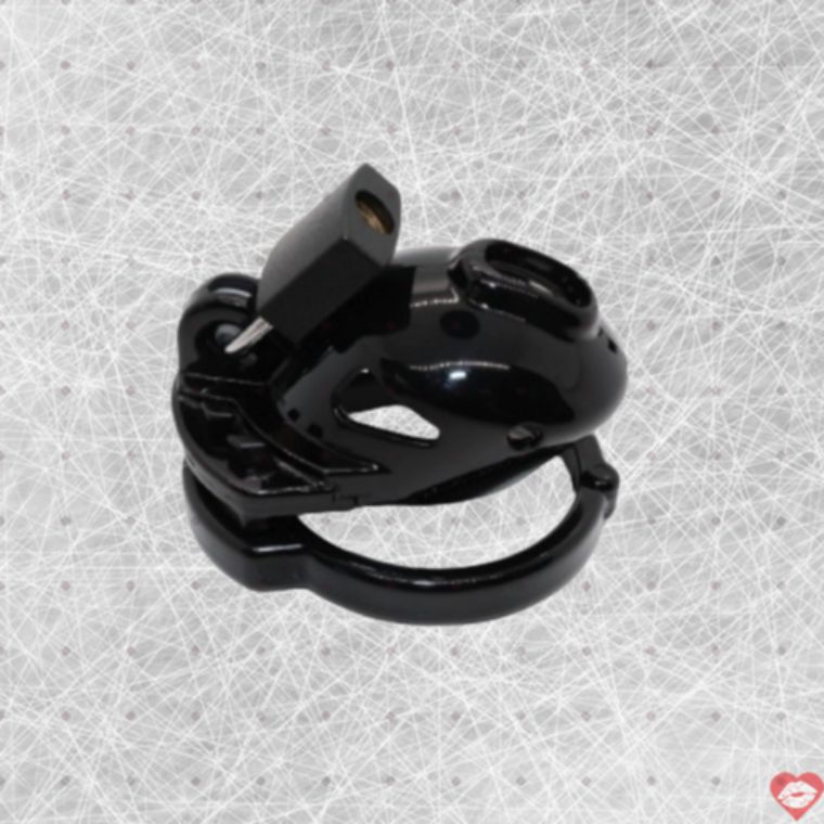 Khóa Chastity Vice Đen Mini Bóp Chặt Nâng Đam Mê 