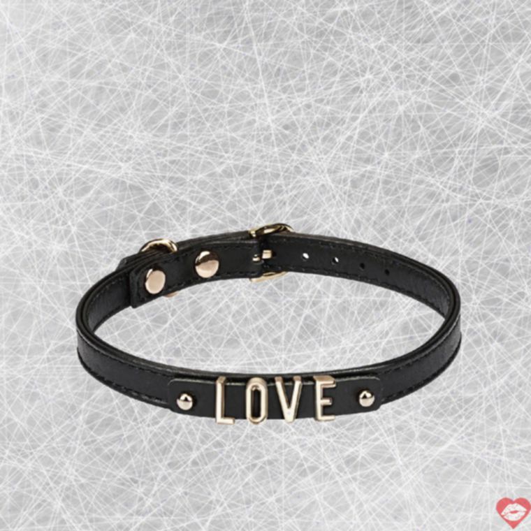 Collar Liebe Seele Đen BDSM Tháo Lắp Sang Trọng 