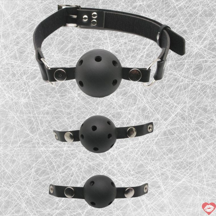 Ball Gag Fetish Fantasy Đen Set Huấn Luyện 