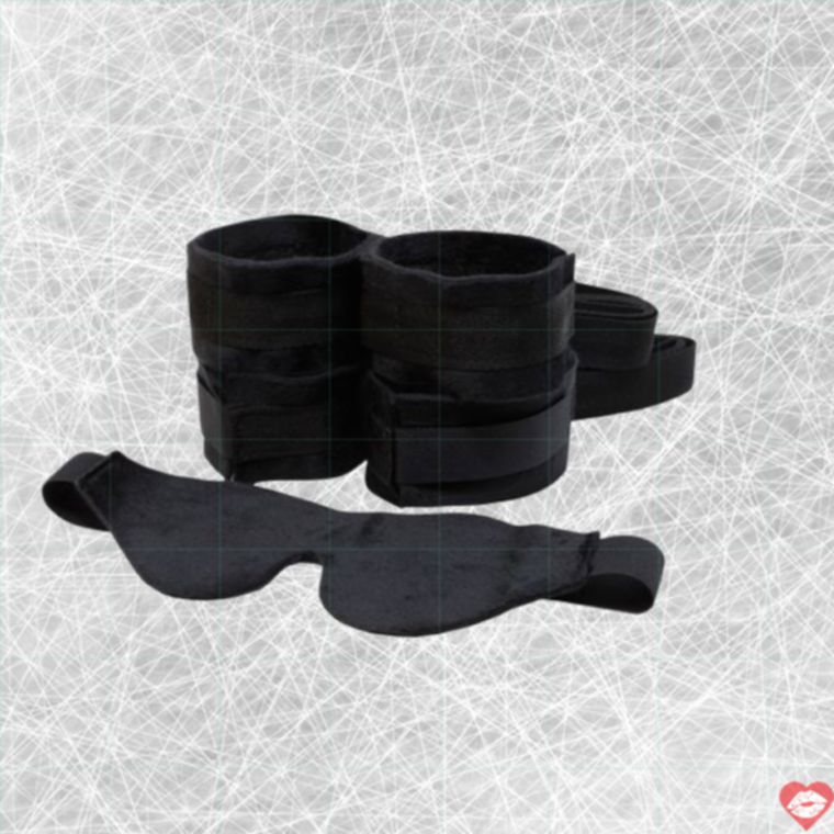 Bộ BDSM Sportsheets Beginner Đen Còng Dây Hấp Dẫn 