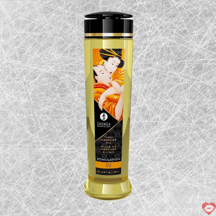 Shunga Dầu Đào 240ml – Hữu Cơ Mềm Mịn Massage 