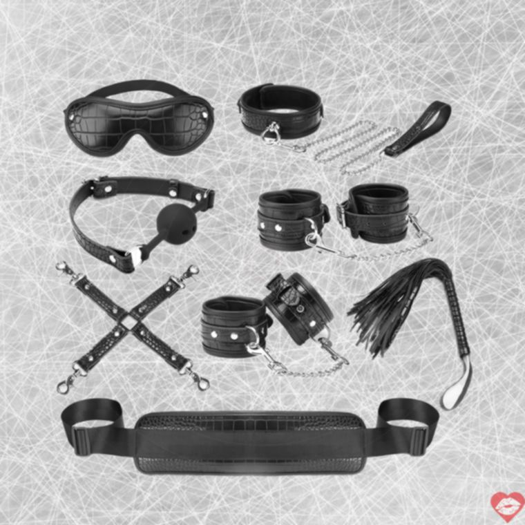 Liebe Seele Temptation BDSM Set 8 Món Đen Nhật Siêu Hấp Dẫn 