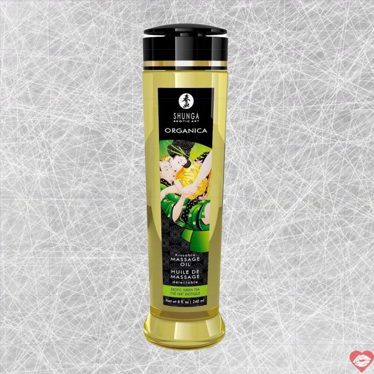 Dầu Massage Shunga Trà Xanh 240ml Ăn Được Ngọt 
