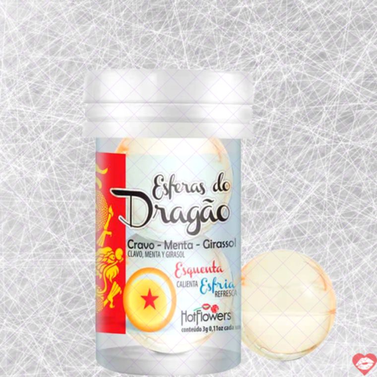 HotFlowers Dragon Ball Lube Dầu 3g Hot Cool Kích Thích