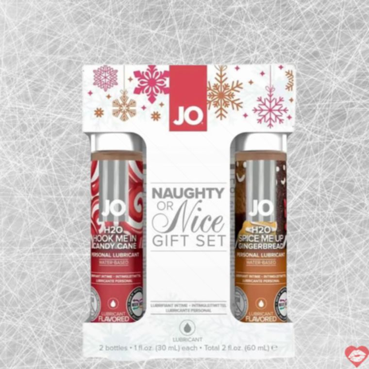 Set Lub Oral JO Naughty Nice 2x30ml Giáng Sinh