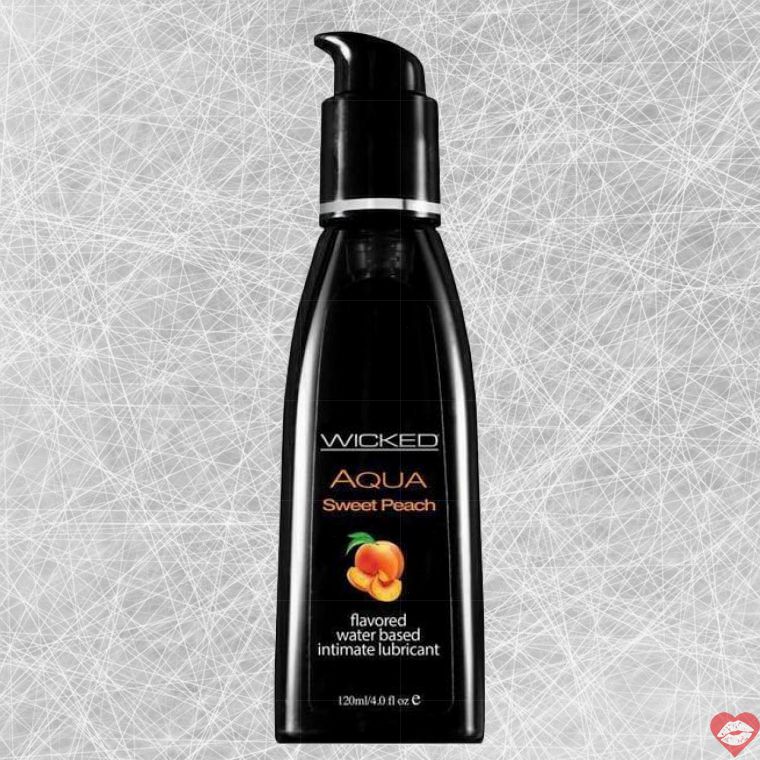 Wicked Aqua Lube Hương Đào Ngọt Ngào Oral 120ml Siêu Trơn