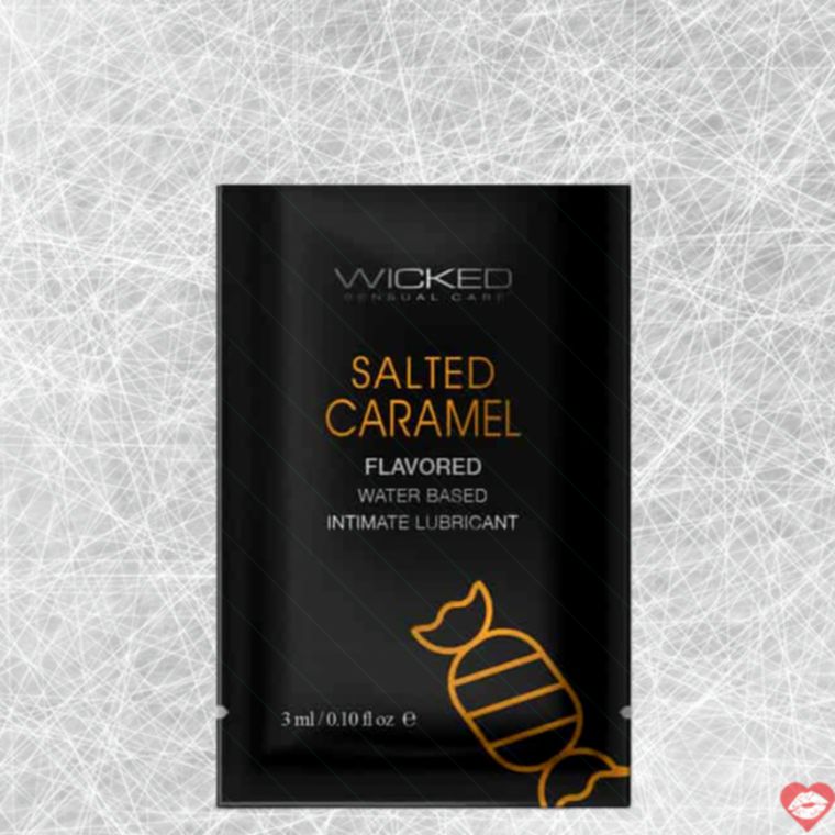 Wicked Aqua Caramel Muối Lube oral Ngọt ngào 3ml