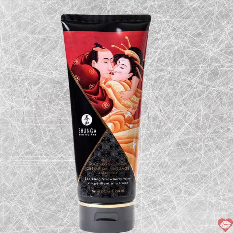 Shunga Kissable Kem Dâu Sâm-Panh 200ml Ăn Ngon