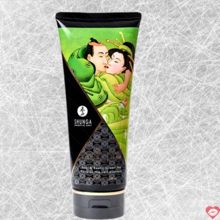 Kem massage Shunga lê trà xanh 200ml hôn ngon ngọt ngào