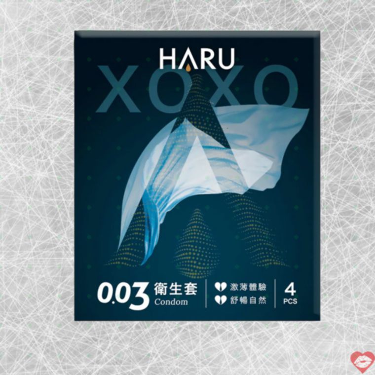 HARU 0.03 Siêu Mỏng 4 Cái Thoải Mái An Toàn