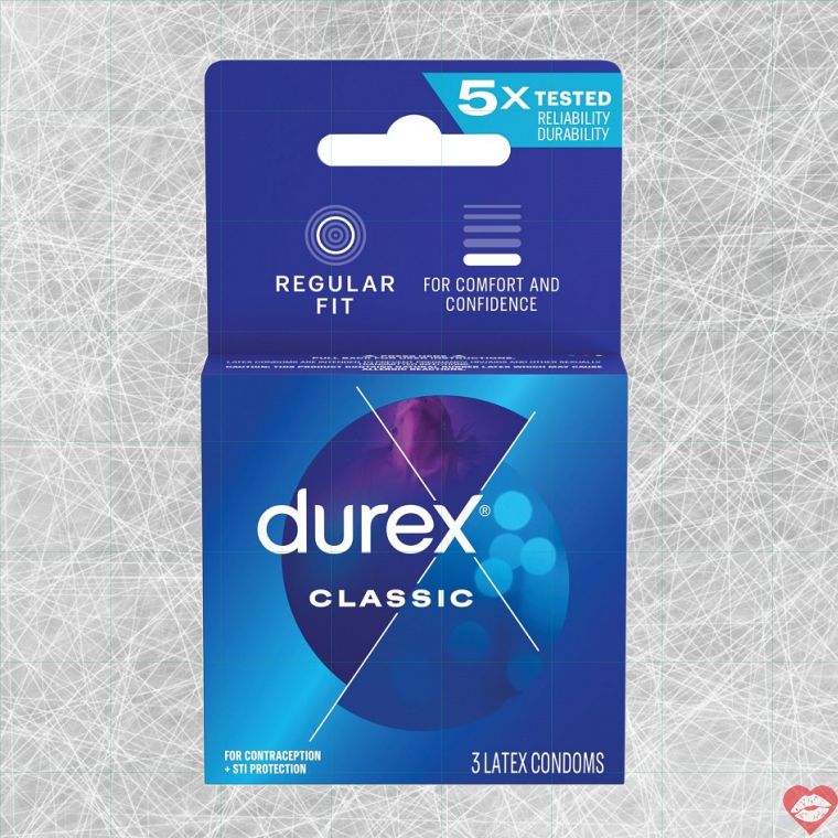 Bao Su Durex Classic 3 Viên Mỏng Êm An Toàn Tuyệt Đối 