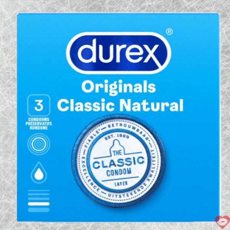 Durex Classic 3 Miếng Mỏng Tự Nhiên An Toàn[dochoius]​ 