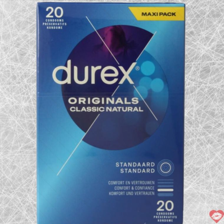 Durex Classic Natural Bao Cao Su Hộp 20 An Toàn 