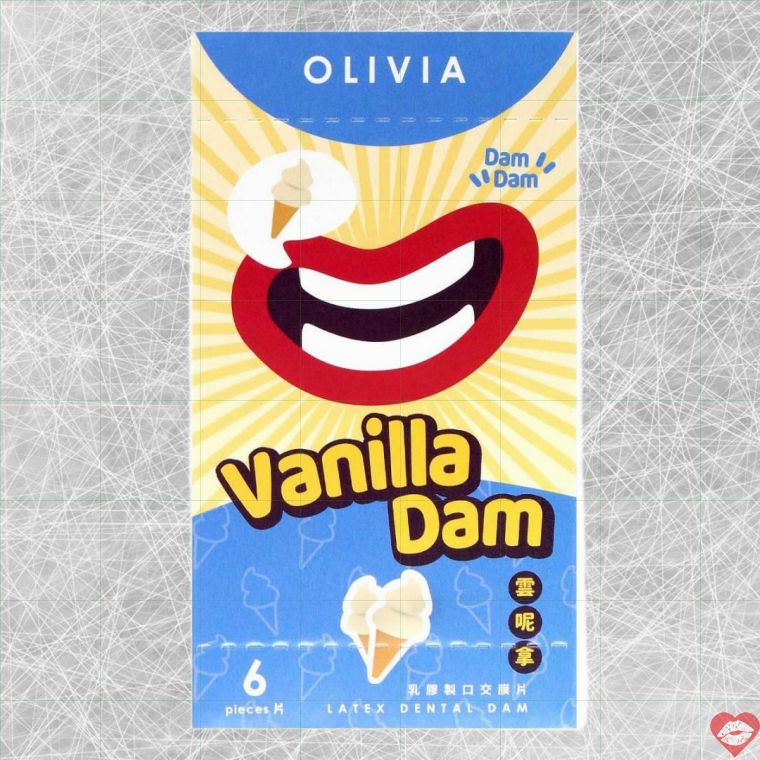 Olivia Vanilla Latex Màng Oral 6 Miếng Ngọt Ngào