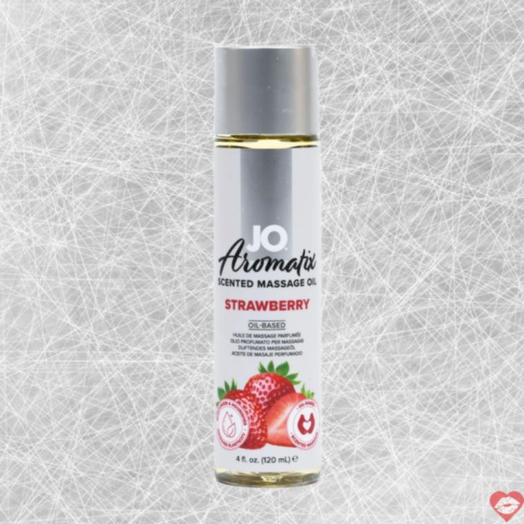 JO Aromatix Dầu Massage Dâu 120ml Gợi Cảm