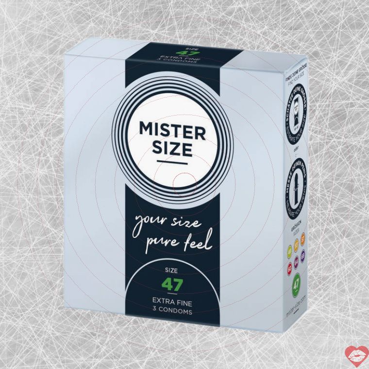 Mister Size 47mm Bao Cao Su Đức Mỏng An Toàn Siêu Mỏng 