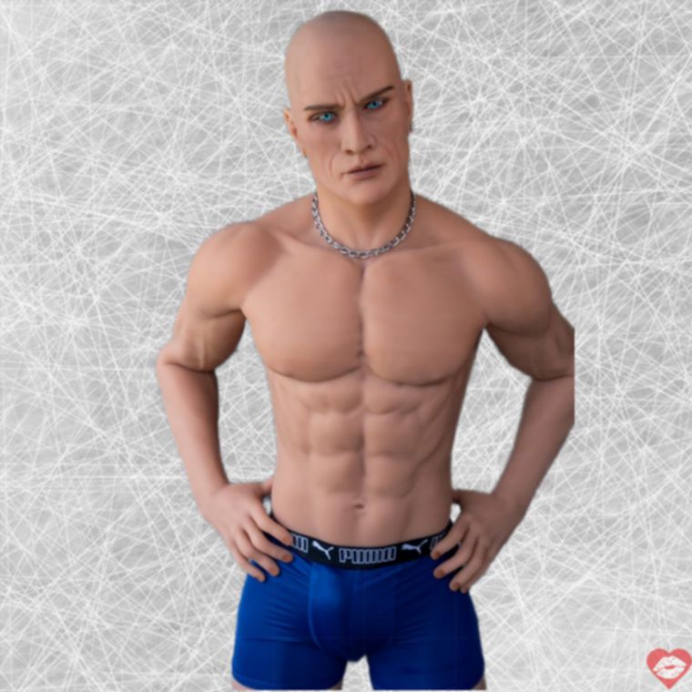 Grant Daddy doll cơ bắp 170cm oral mềm TPE thật 