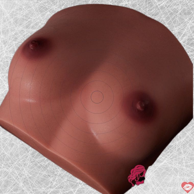 Climax Doll Si-B-59 Ngực Silicone Da Đen Siêu Thực