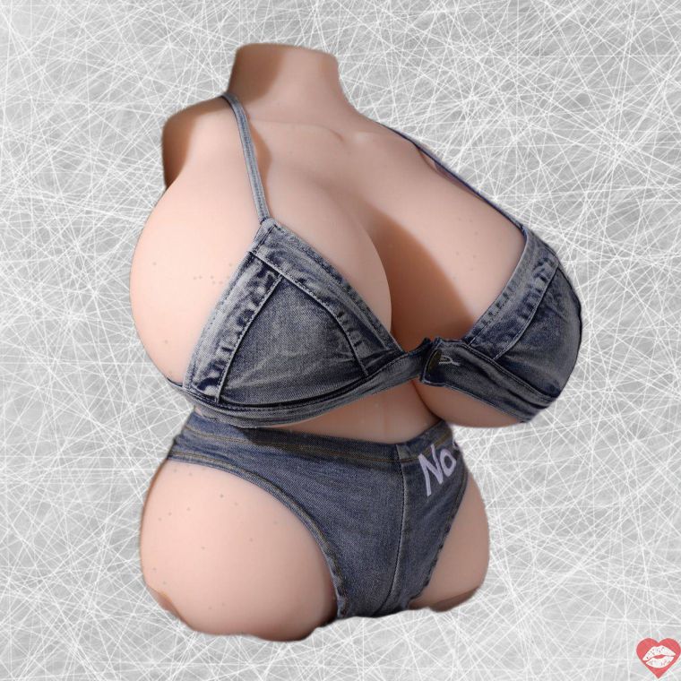 Torso Búp Bê 15KG Ngực To Âm Đạo Hậu Môn Thực Tế