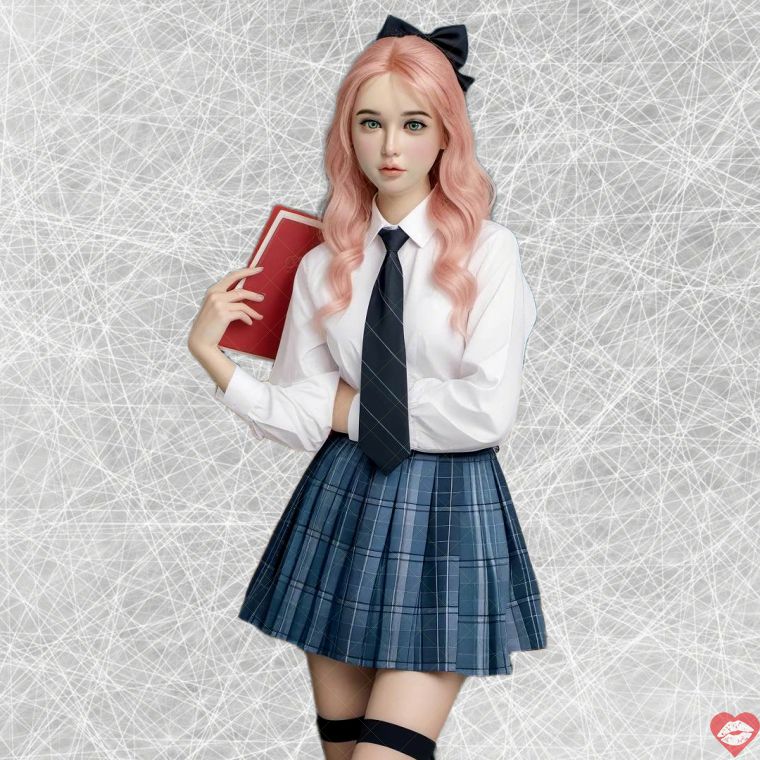 Yoshie Cô Gái Gầy Âu Mỹ Tóc Hồng TPE 158cm Dễ Thương