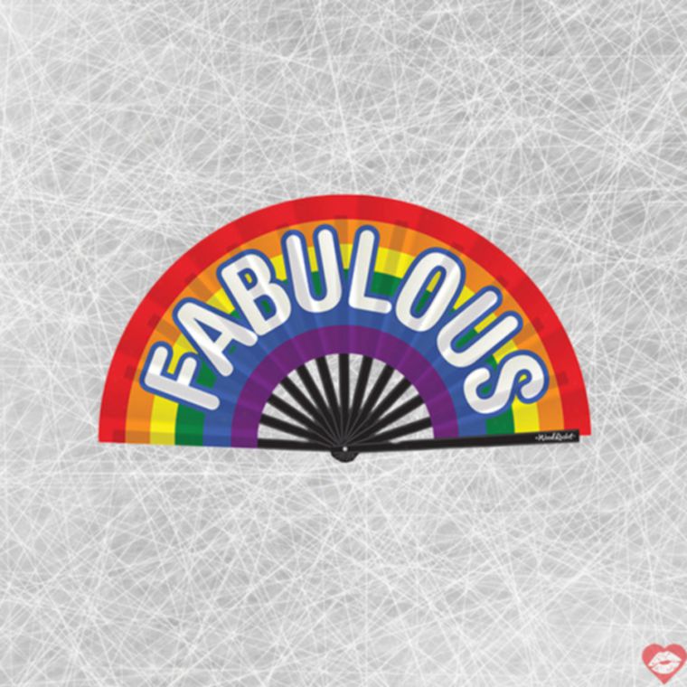 Quạt Cầu Vồng Fabulous Wood Rocket Tự Hào Party 