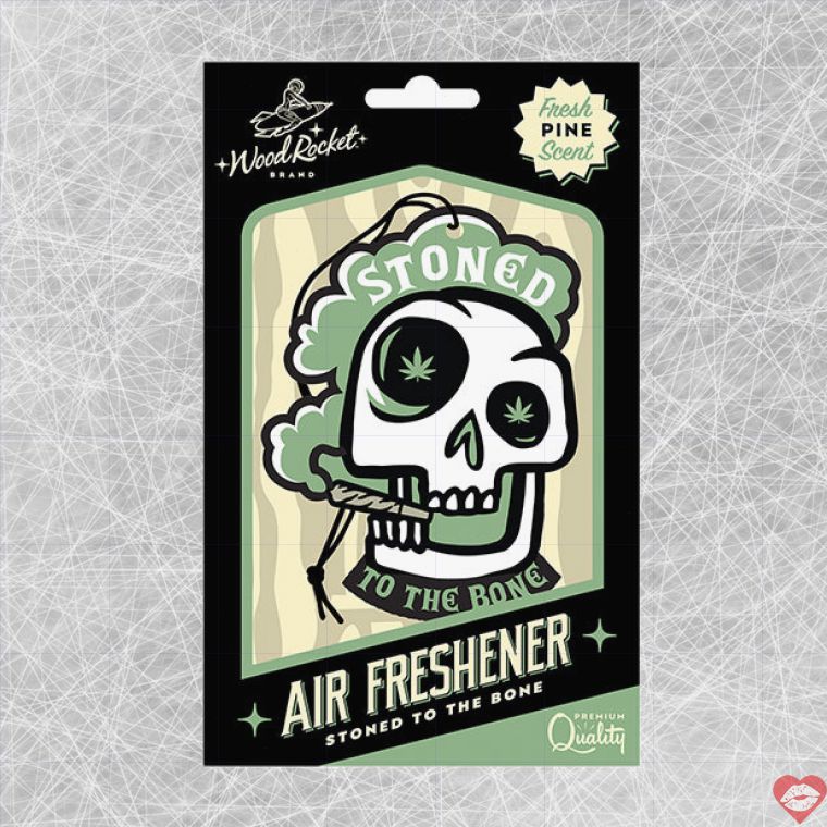 Wood Rocket Skull Air Freshener Hương Thông Xe 