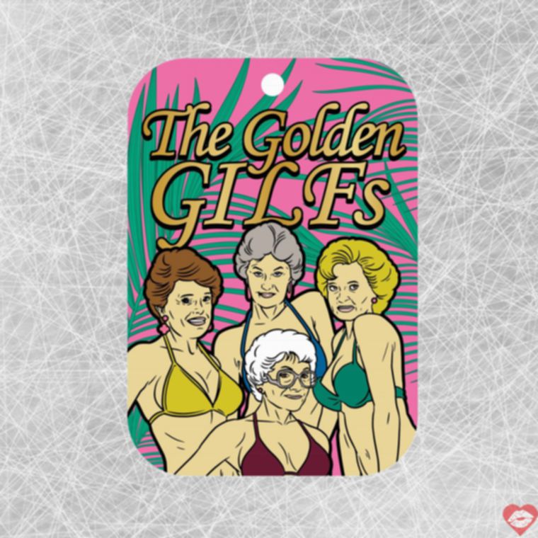 Nước Hoa Treo Xe Golden GILFs Wood Rocket Hài Hước 