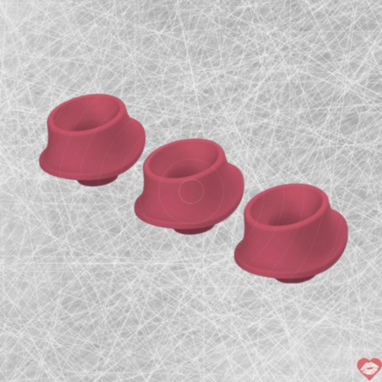 Womanizer Đầu Silicon Lớn 3pcs Đỏ Sang Hot Trend