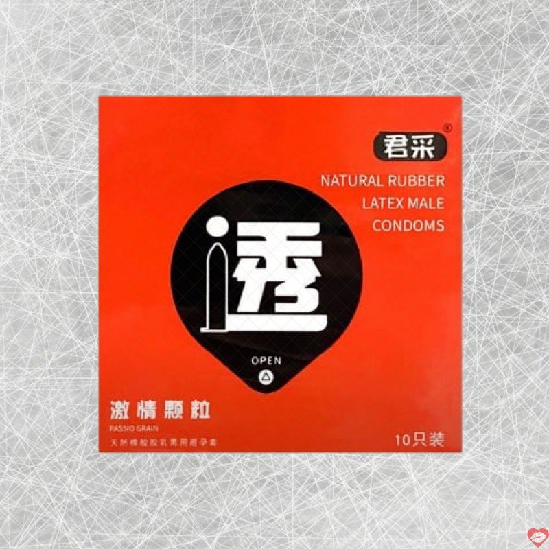 Bao cao su Juncai Passio Grain hạt nổi hộp 10 cái tăng khoái cảm 