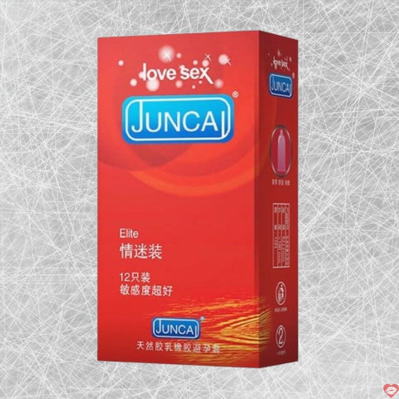 Bao cao su Juncai Elite hộp 12 cái ôm sát truyền nhiệt nhanh tăng khoái cảm 