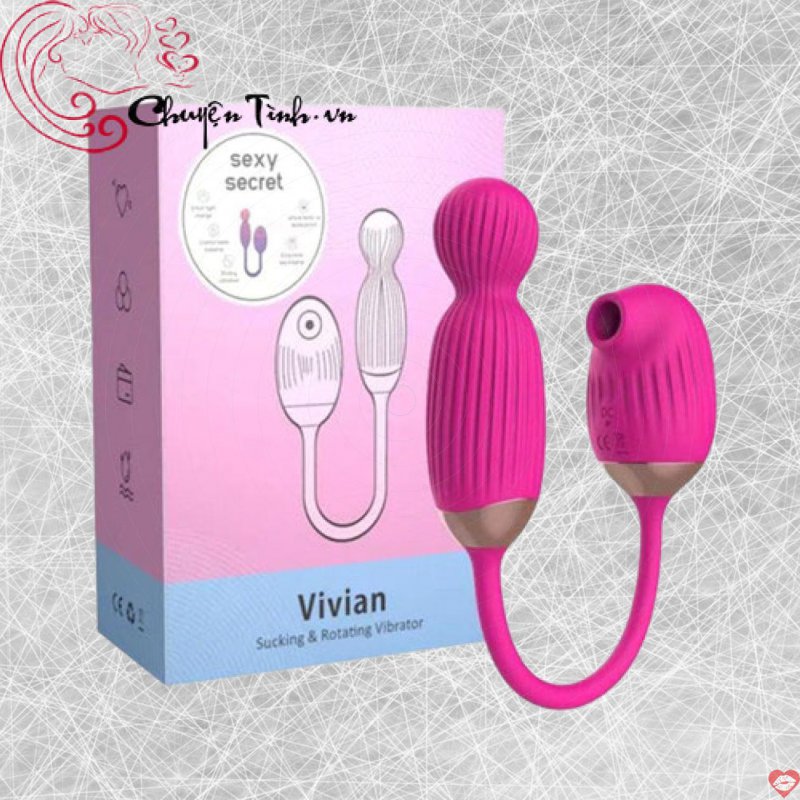 Máy rung bú mút điểm G vivvian kích thích cực mạnh cho phái đẹp 
