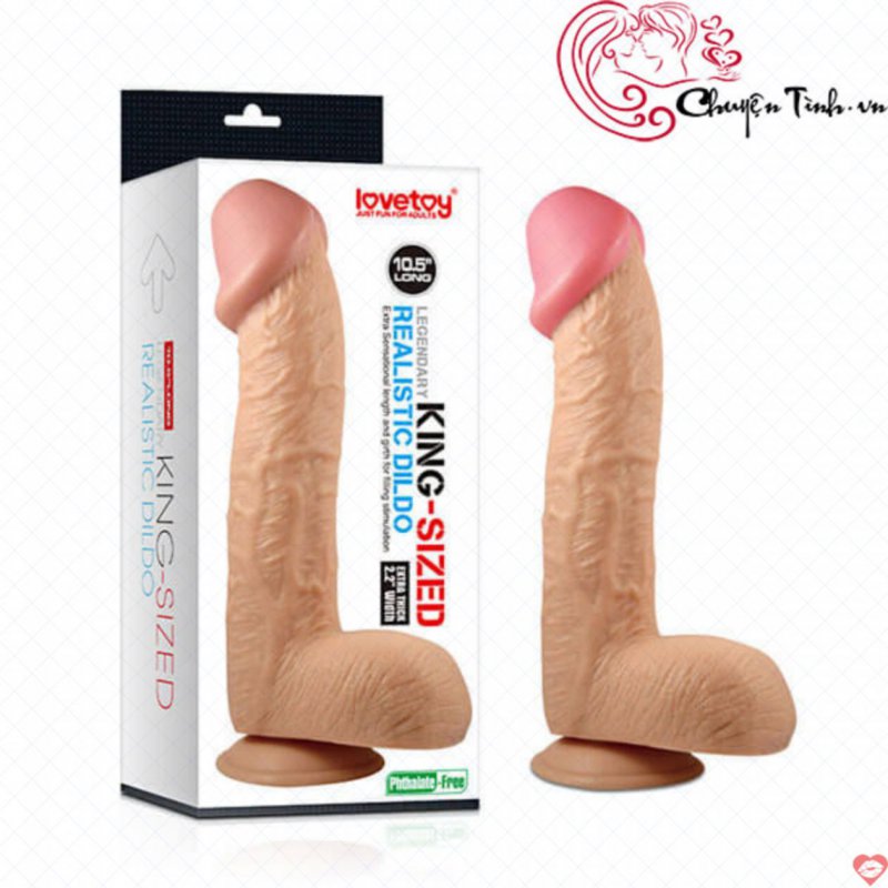 Dương vật siêu lớn LoveToy King cao cấp mềm mại, siêu thật 