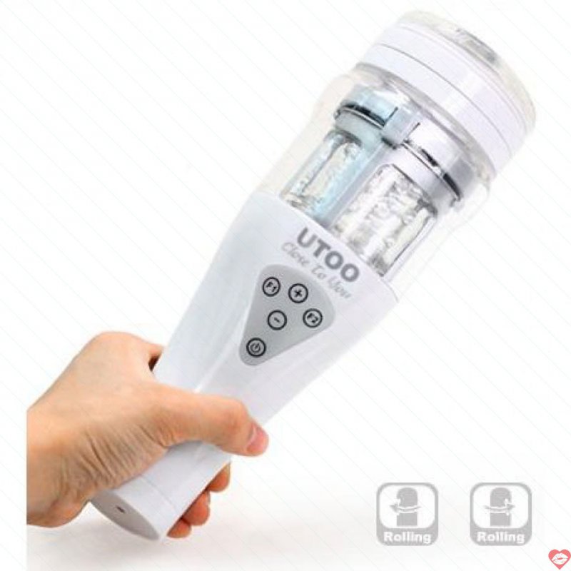 Âm đạo giả Utoo xoay tự động cao cấp đỉnh LED sạc tiện lợi 