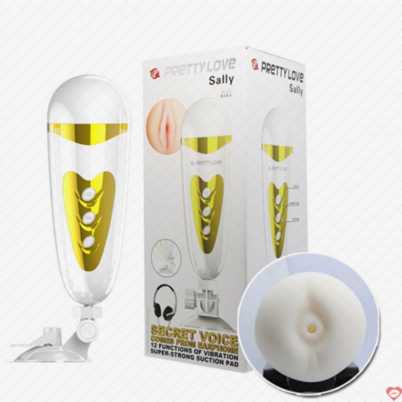 Âm đạo giả Pretty Love Sally silicon mềm âm thanh kích thích 