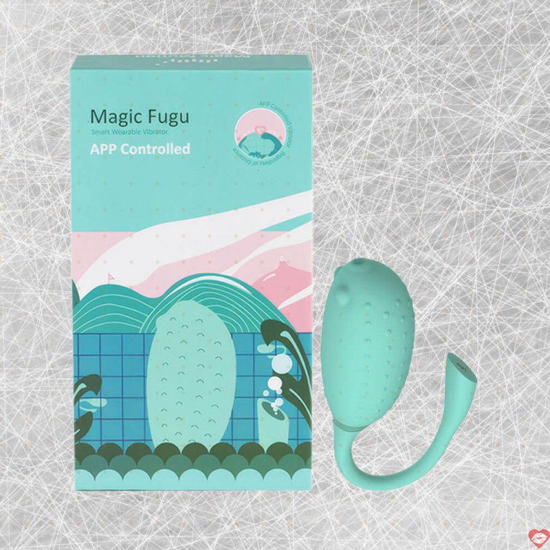 Trứng rung không dây Magic Motion Fugu Xanh Bluetooth điều khiển app độc đáo 