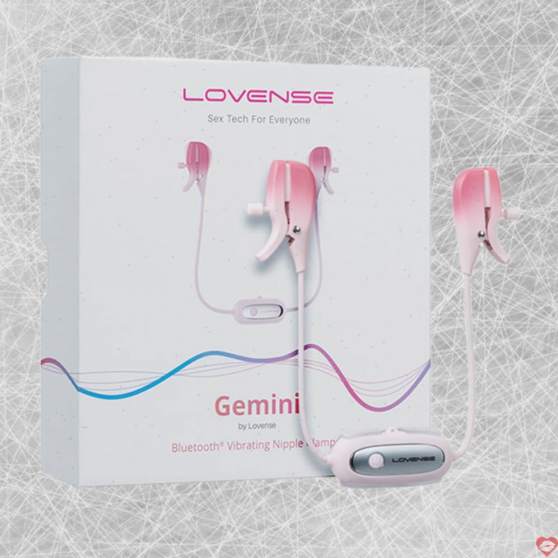 Lovense Gemini máy massage kẹp vú dùng app kích thích điểm G 