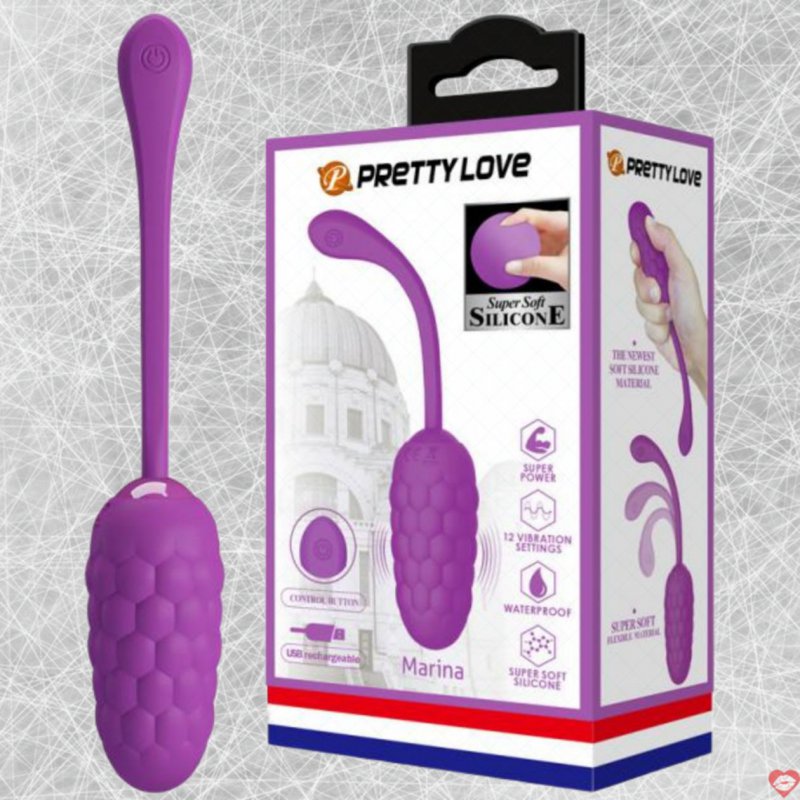 Trứng Rung PrettyLove Maria Không Dây 12 Chế Độ Rung Kích Thích G 
