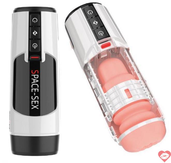 Âm đạo giả đa năng Space Sex rung thụt sưởi ấm tự động