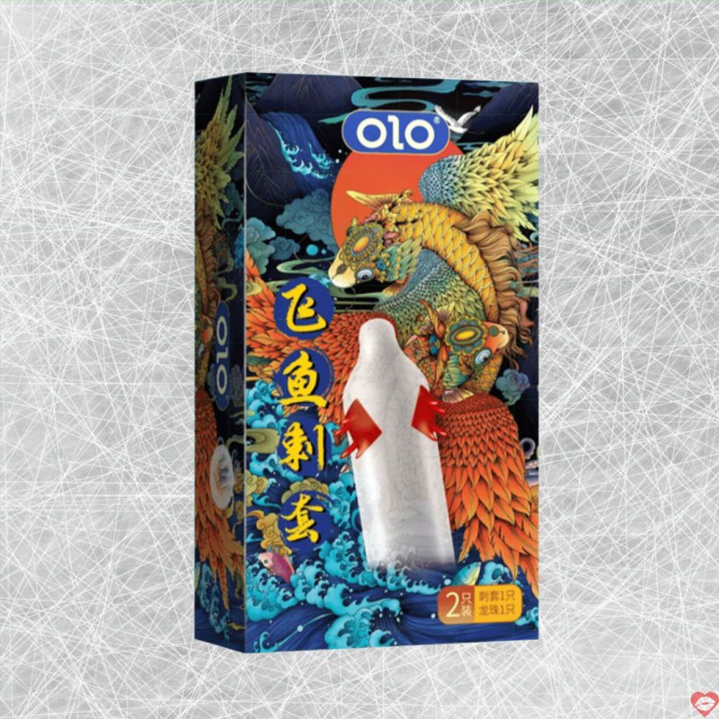 Bao cao su OLO Cá thần gai cạnh có bi silicon an toàn bán chạy 