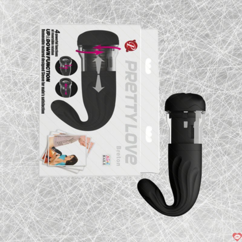 Âm đạo giả Pretty Love Breton xoay đảo chiều silicon cao cấp sướng 