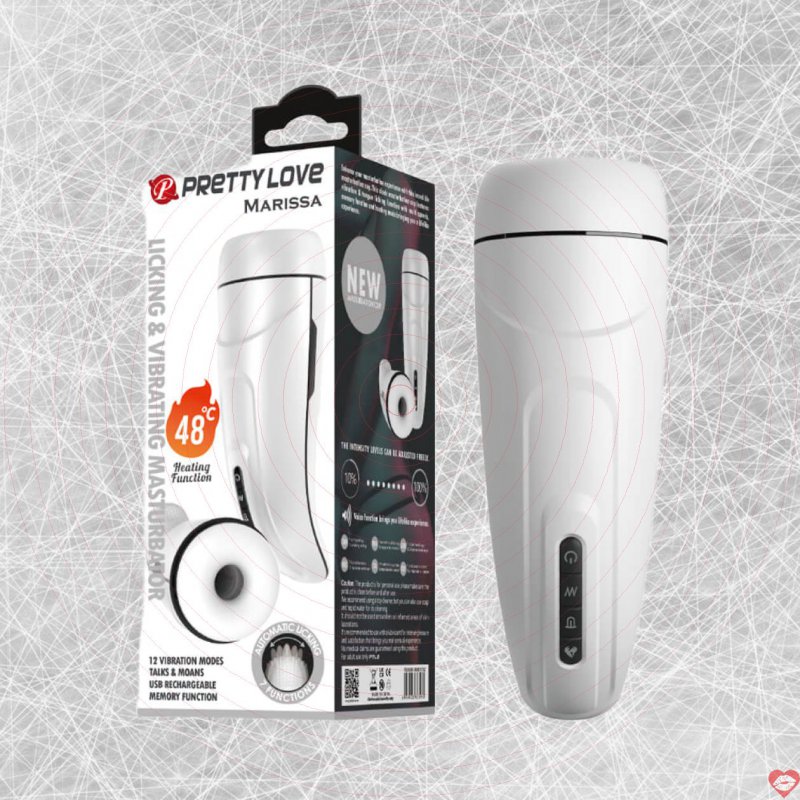 Âm đạo giả đa năng Pretty Love Marissa lõi silicon 4D rung liếm mạnh