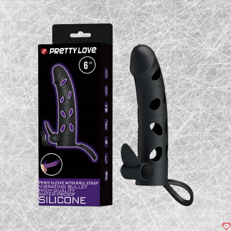 Bao cao su đôn dên rung Pretty Love silicon mềm dẻo kích thích 