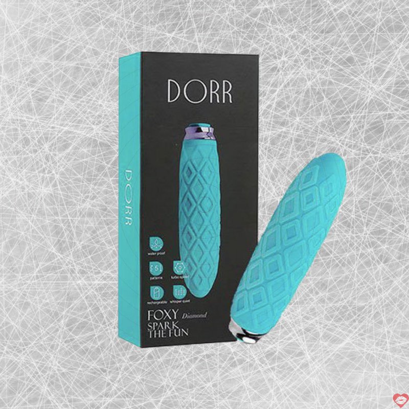 Máy rung mini Dorr Foxy Diamond xanh ngọc 7 chế độ kích thích điểm G 