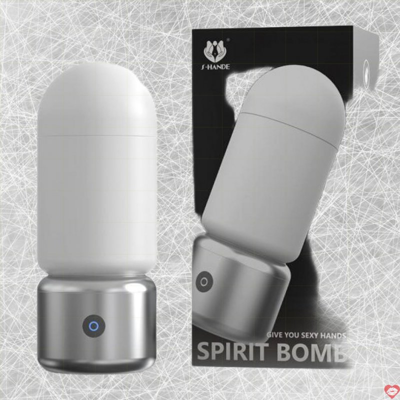 Cốc thủ dâm nam rung S-Hande Spirit Bomb 2 đầu silicone 