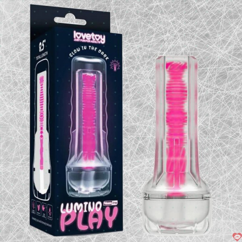 Âm đạo giả silicon phát quang Lovetoy Lumino Play Pink siêu thực 