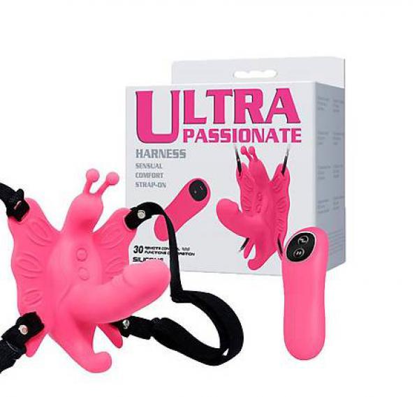 Dương vật giả Baile Ultra Passionate rung có dây đeo điều khiển từ xa 