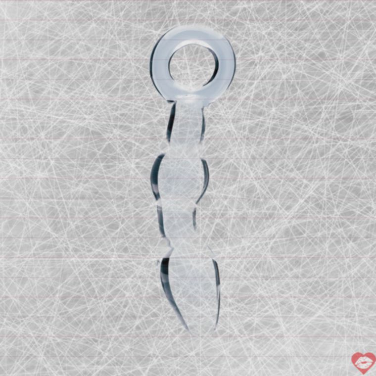 Dildo Kính Clarity Utopian Sọc 13cm Anal Sang Trọng 