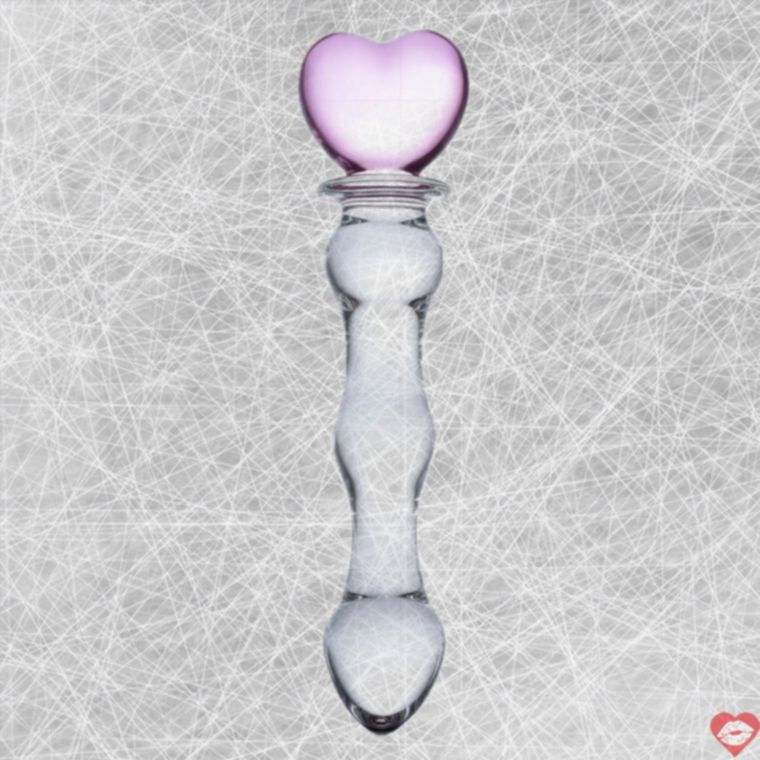 Glas Sweetheart 20cm Thủy Tinh Hồng Tim Đẹp 