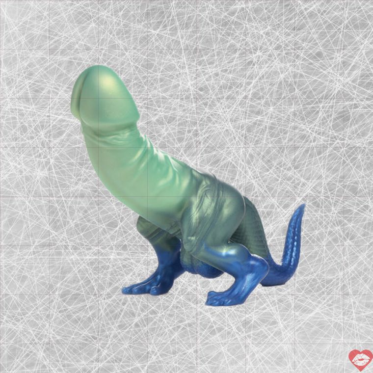Dildo Jurassic Creature Xanh Lấp Lánh Fantasy Mê Hoặc 
